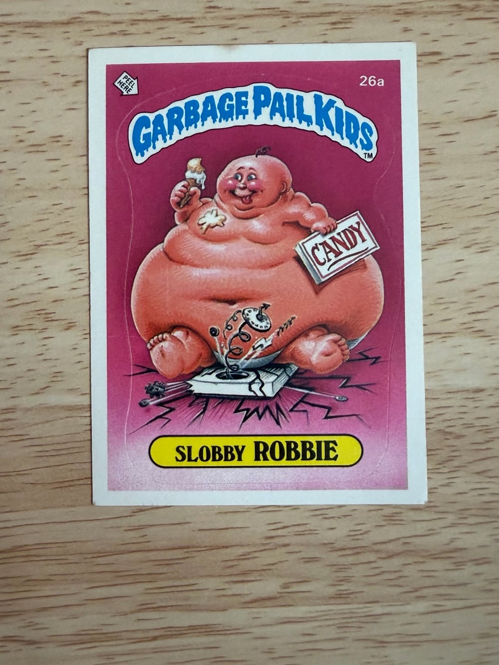 Slobby Robbie Pink Collectible Trading Card